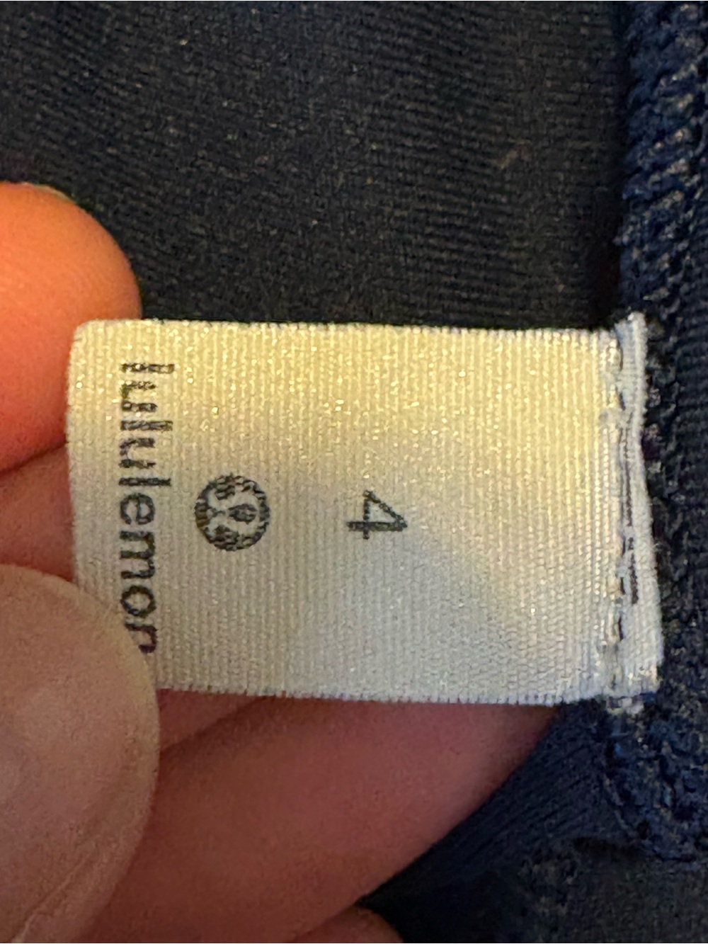 Lululemon Wunder-Under High Rise TRUE NAVY Crop 23” - Picture 3 of 4